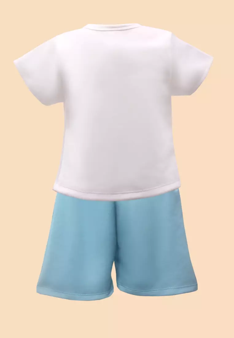 Two Mix Setelan Anak Perempuan - Setelan Baju Anak Cewek Bahan Kaos Scuba Size 1-8 4206 Tosca