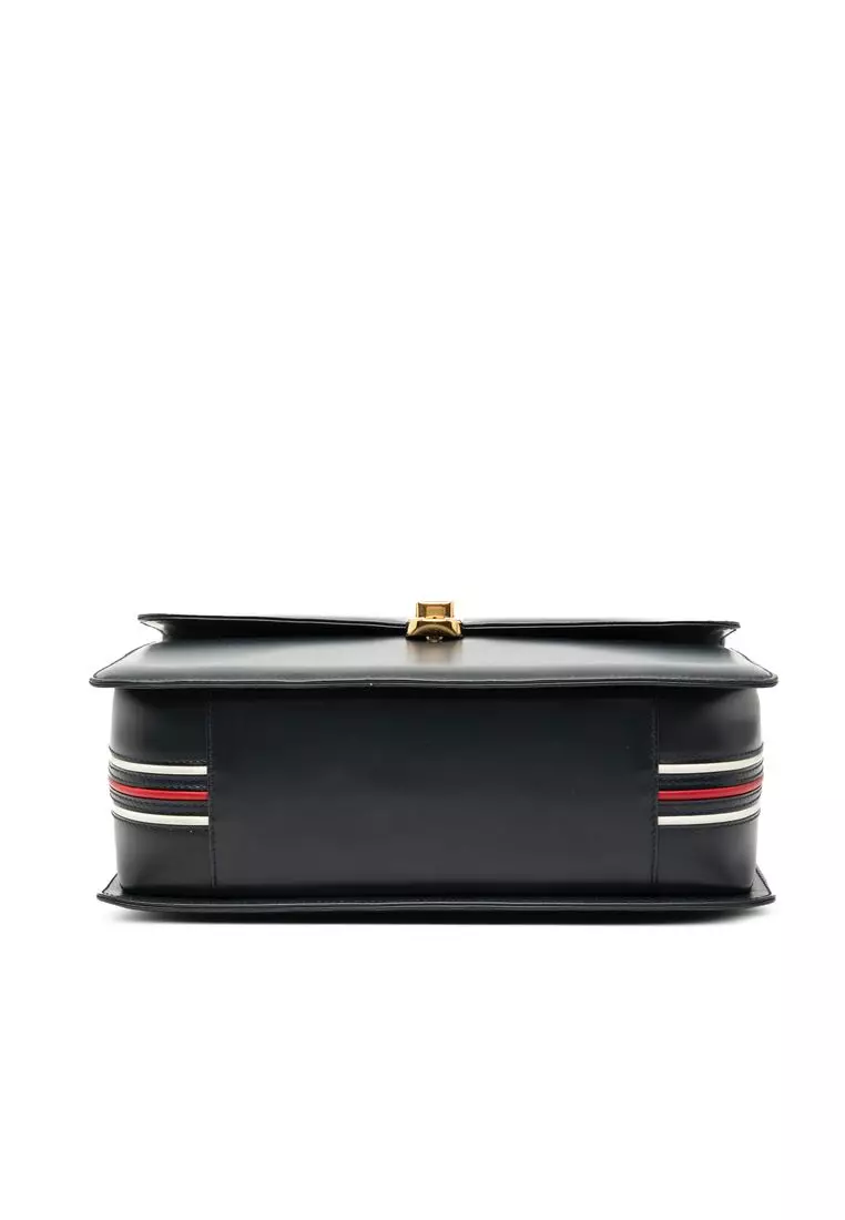 Pre-Loved Gucci Calfskin Turnlock Sideline Handbag