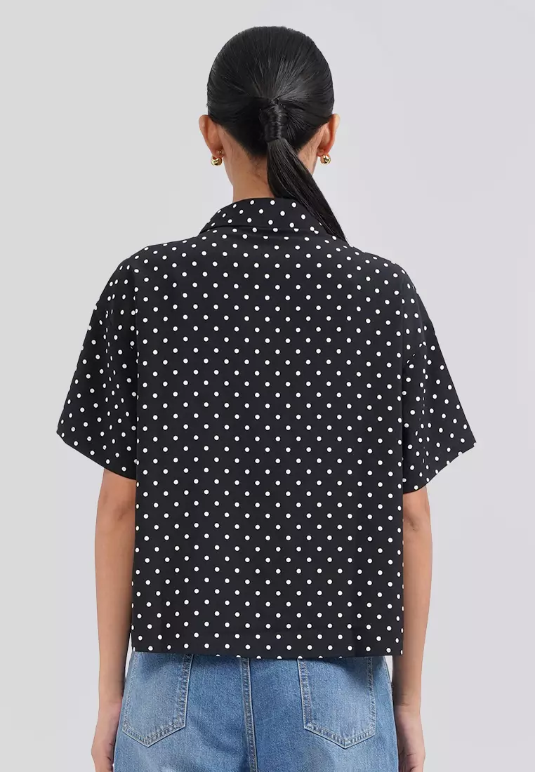 Polkadot Short Sleeve Blouse