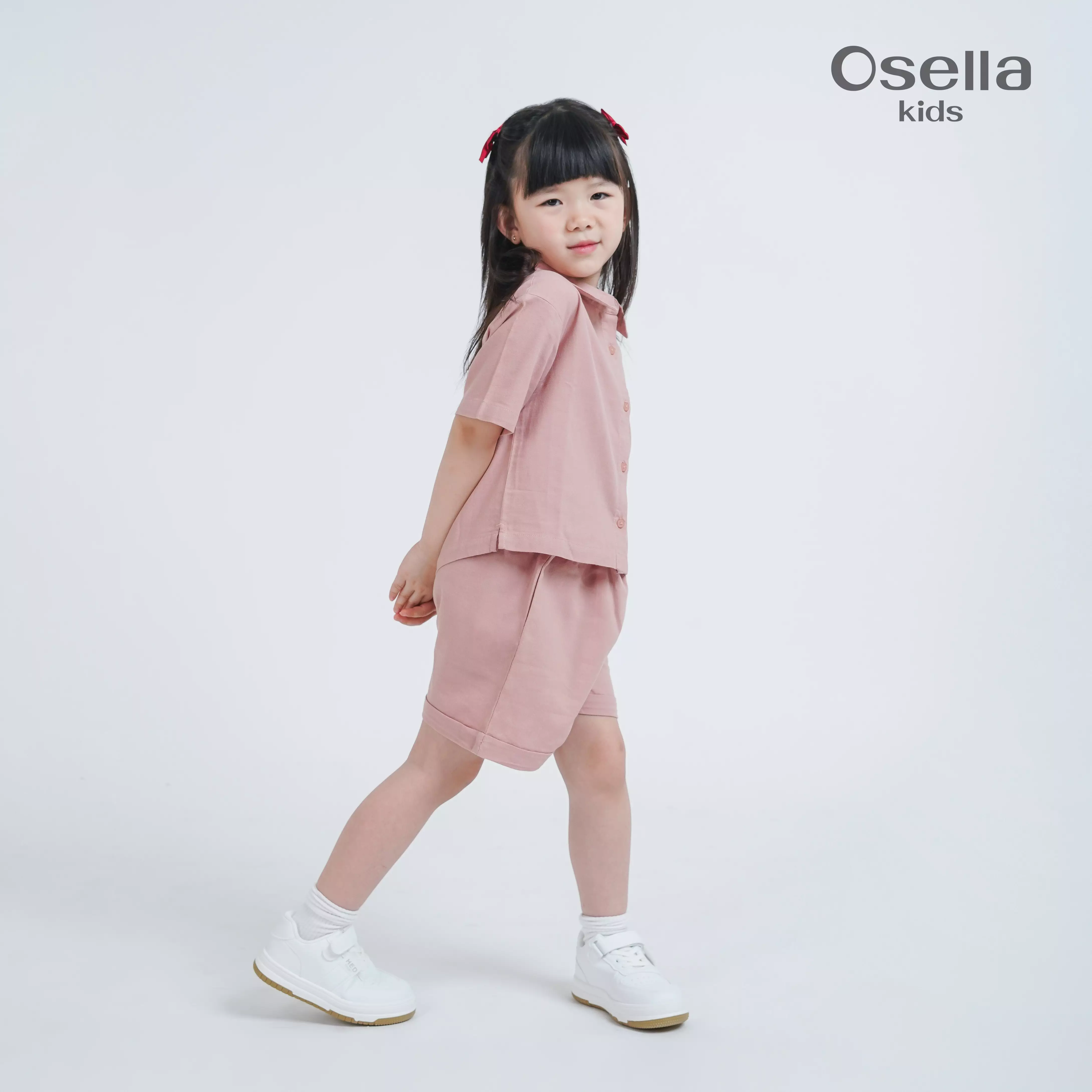 Osella Kids Basic Short Sleeve Shirt 3336500113 | Atasan Blouse Lengan Pendek Anak Perempuan