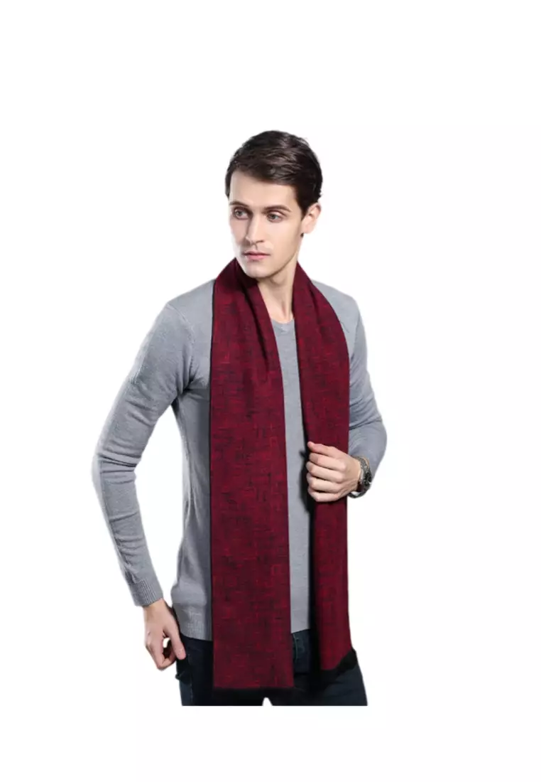 Men's Warm Scarf for Autumn and Winter - Thick Korean Style Long, Versatile Scarf