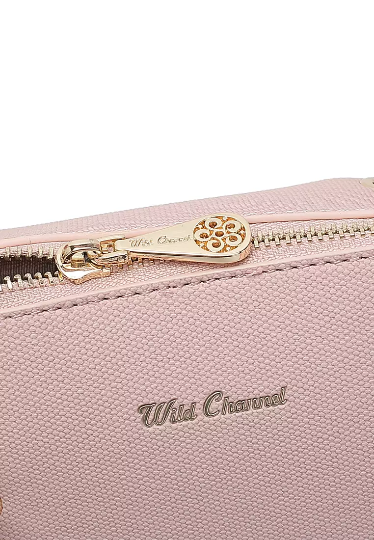 Women's Top Handle Bag / Sling Bag / Crossbody Bag - Pink