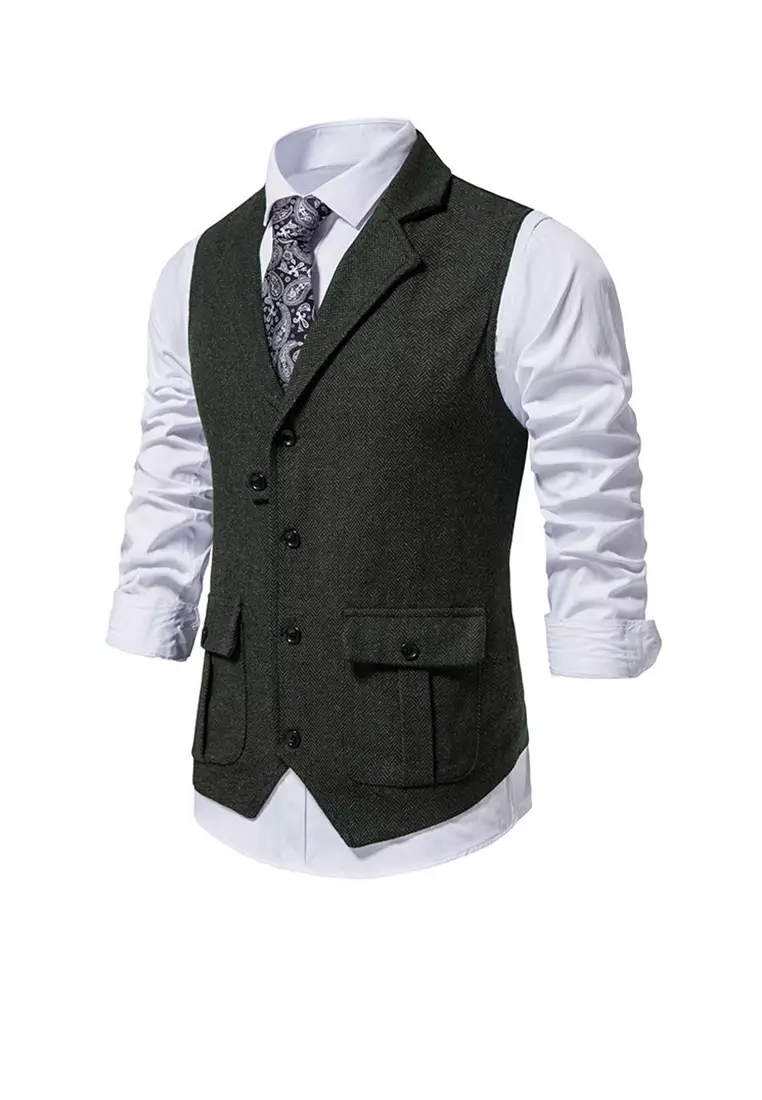 Lapel Suit Vest ZQ1318M88