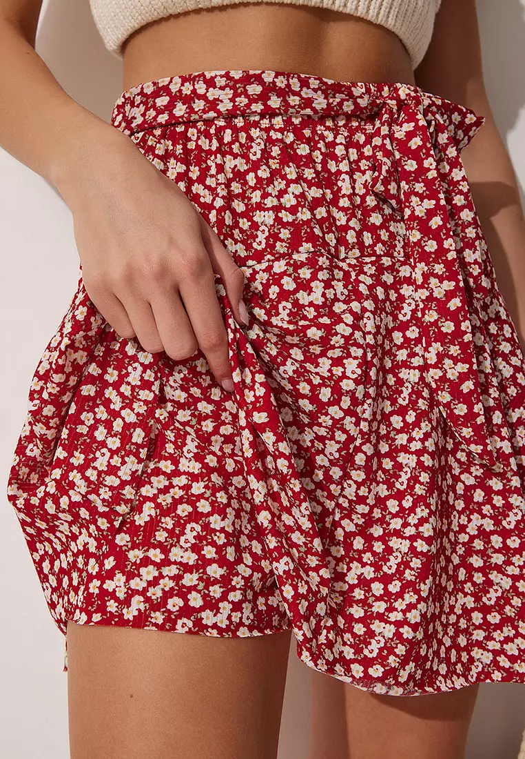 Floral Pattern Skort