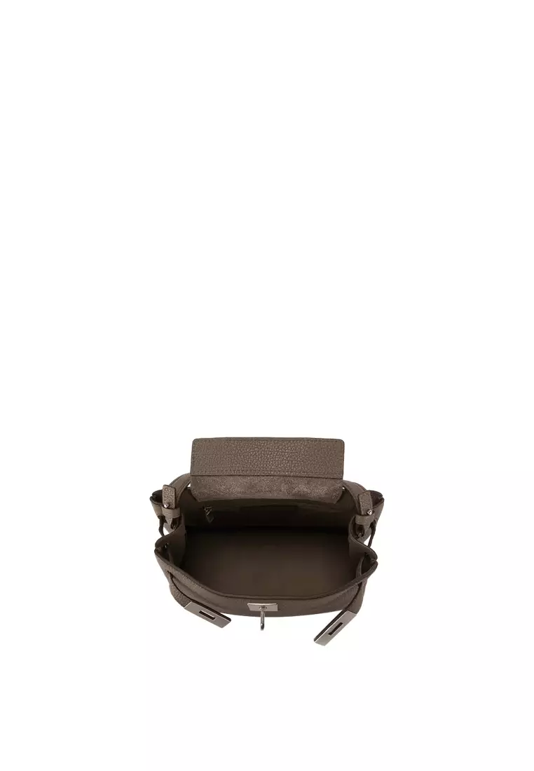 SAOIRSE Soft Structural 扣子皮帶迷你袋 II - 暖象灰色