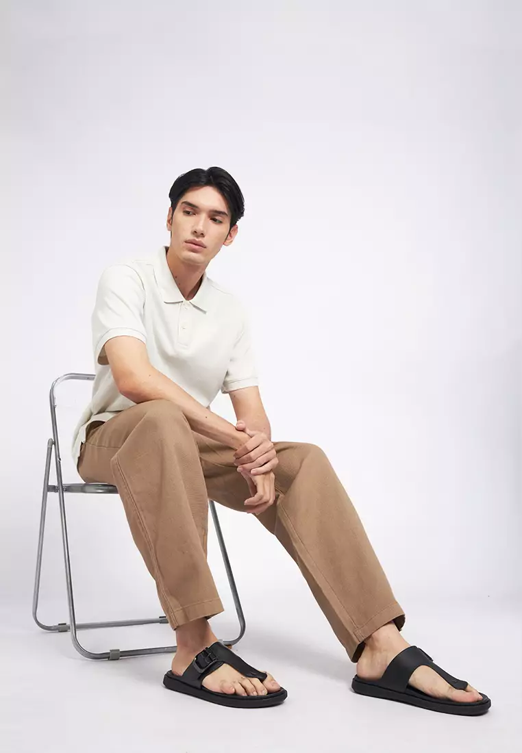 Black Sandals With Buckle