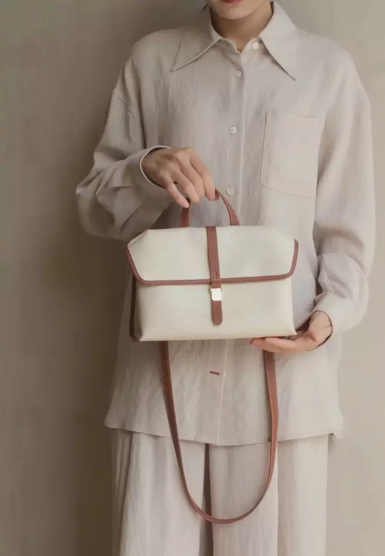 Small Shan Satchel Bag - Canvas