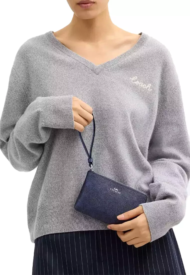 Buy Coach Corner Zip Wristlet In Signature Canvas CCK71 2026