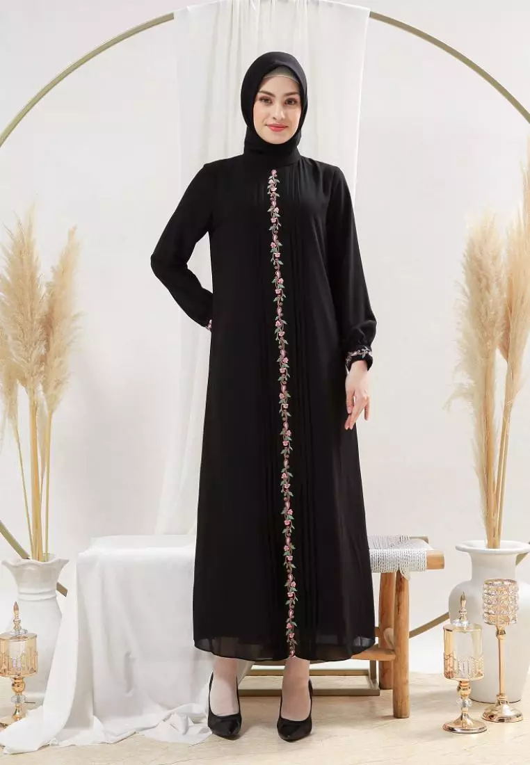 EPC Gamis Keira - Black - Embroidery Collection