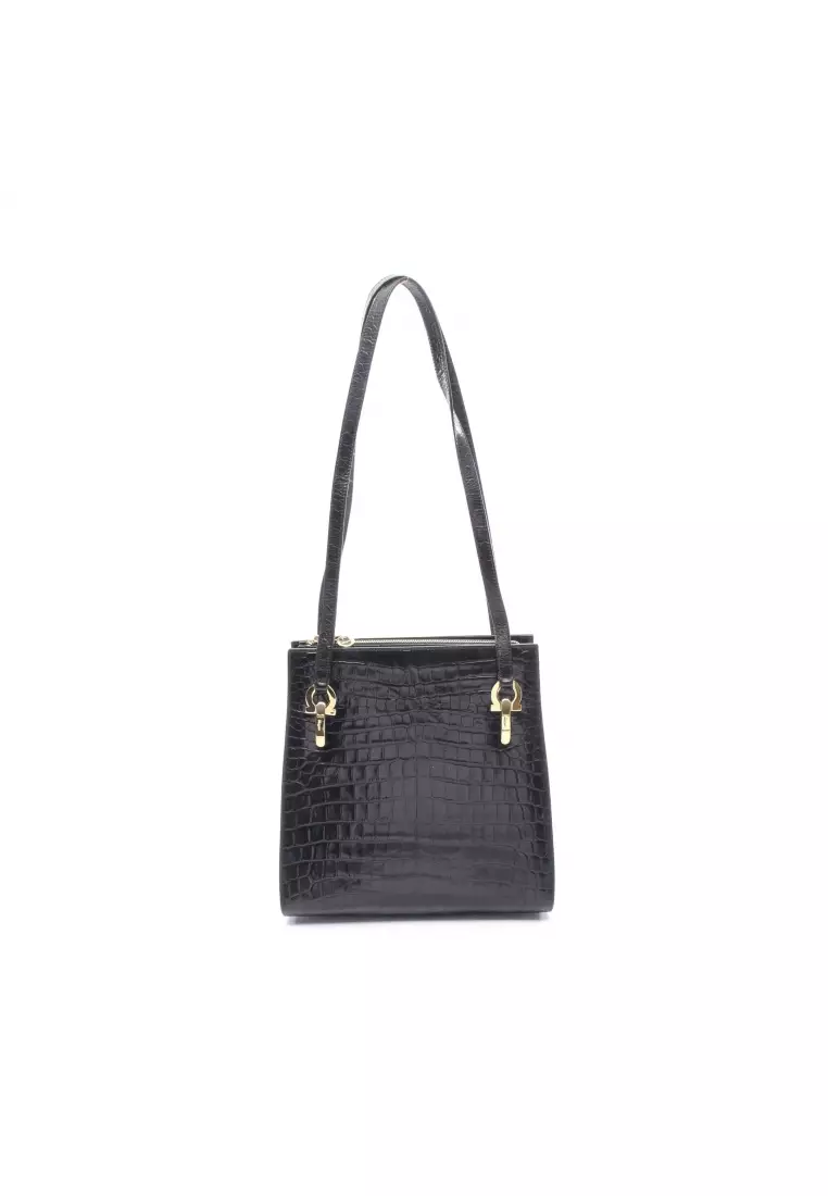 Buy Salvatore Ferragamo Pre-Loved Salvatore Ferragamo Gancini croc