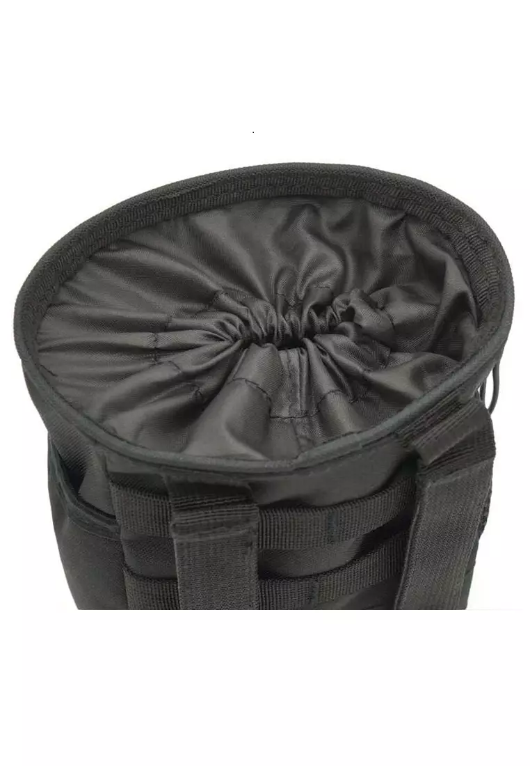 Malvin Tas Pinggang Pria Portable Waistbag Army Look Large Space Material Nilon 600D ORIGINAL - Black