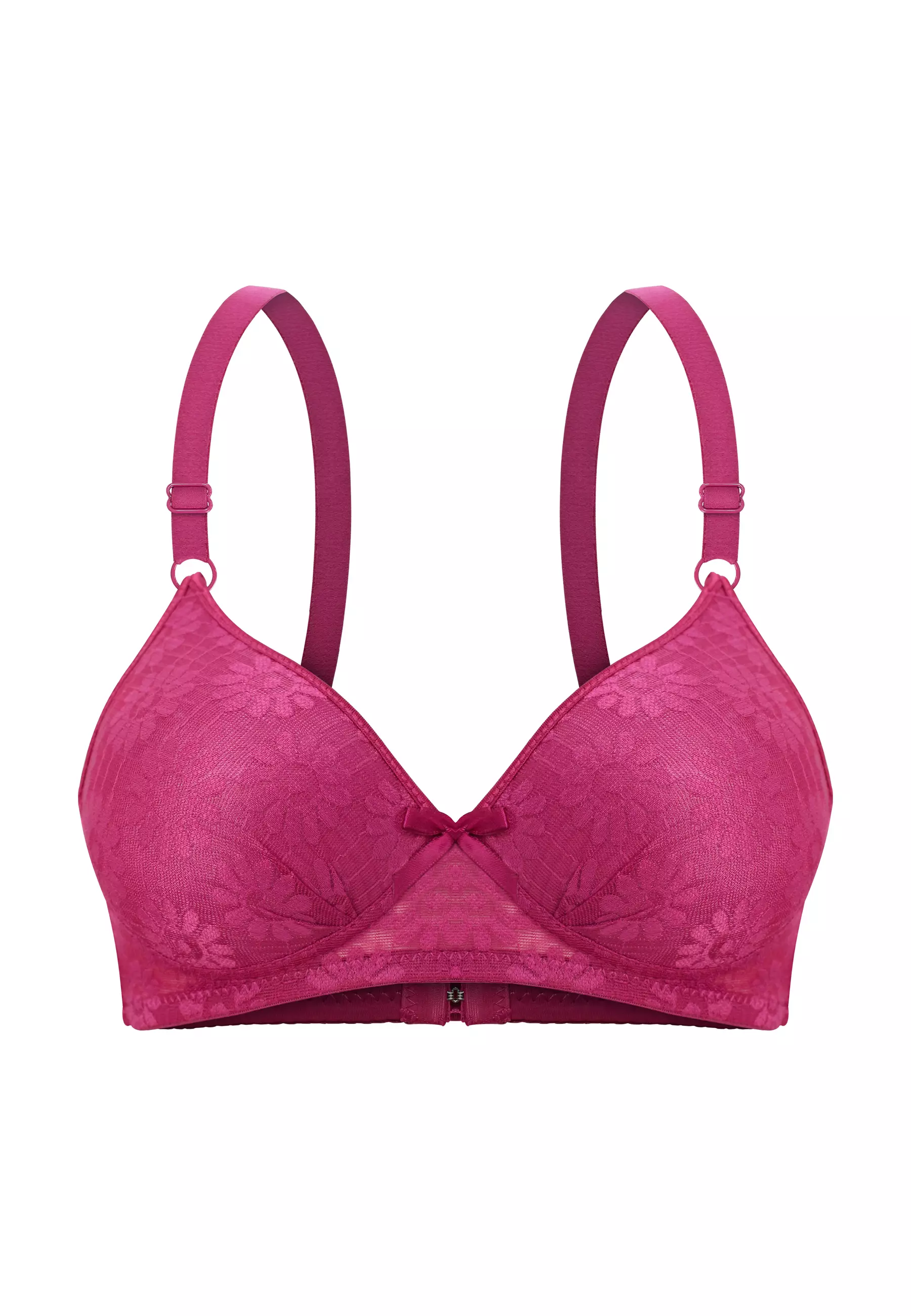 YouHave ( You’ve ) BH Bra Wanita Women Bra BH Brukat Cup B Tanpa Kawat Busa Tipis 3 Kaitan Bra 100220