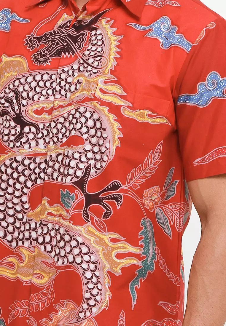 Kemeja Batik Katun Lengan Panjang Motif Nogo Sosro Batik Exclusive Spesial Premium