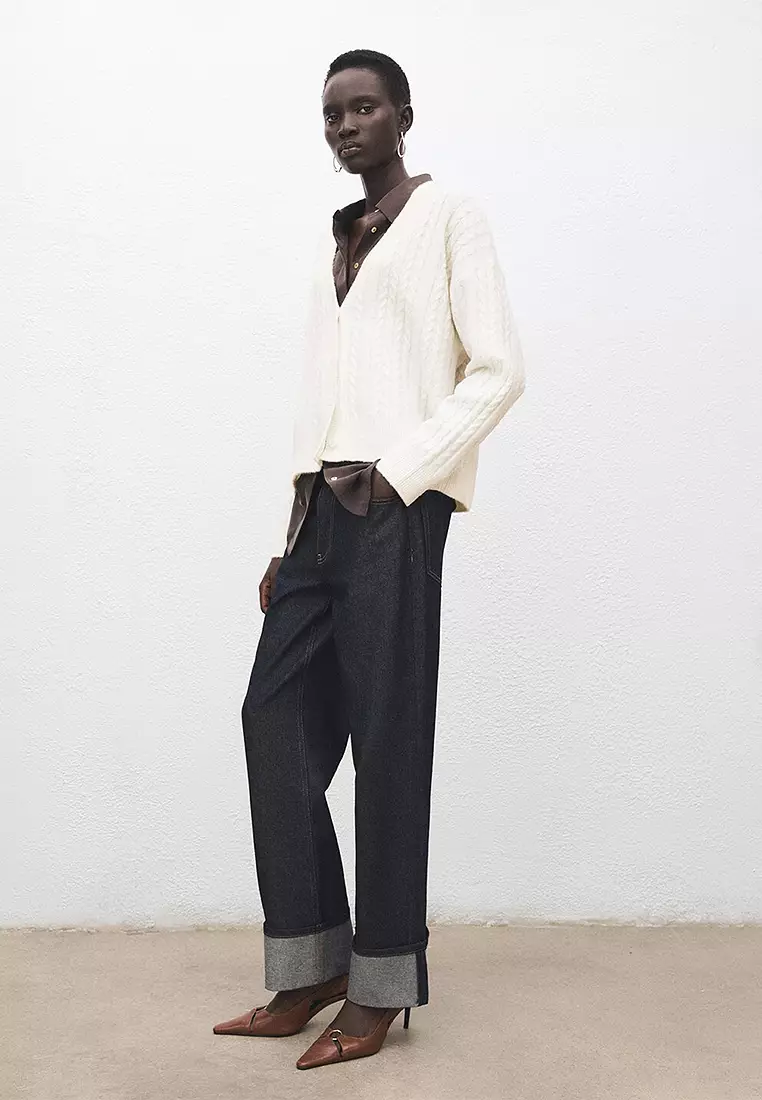 Knitted Braided Cardigan