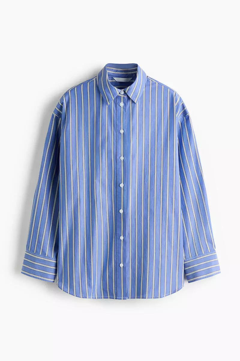 Oversized poplin shirt