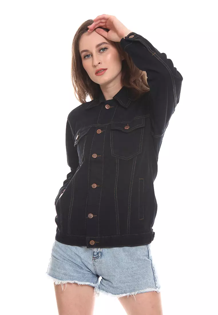 Jual 2nd Red Jaket Denim Regular True Black JD2003 Original 2025