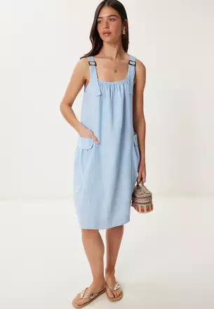 princess polly baby blue dress Galaxy Blue Sheer Midaxi Dress