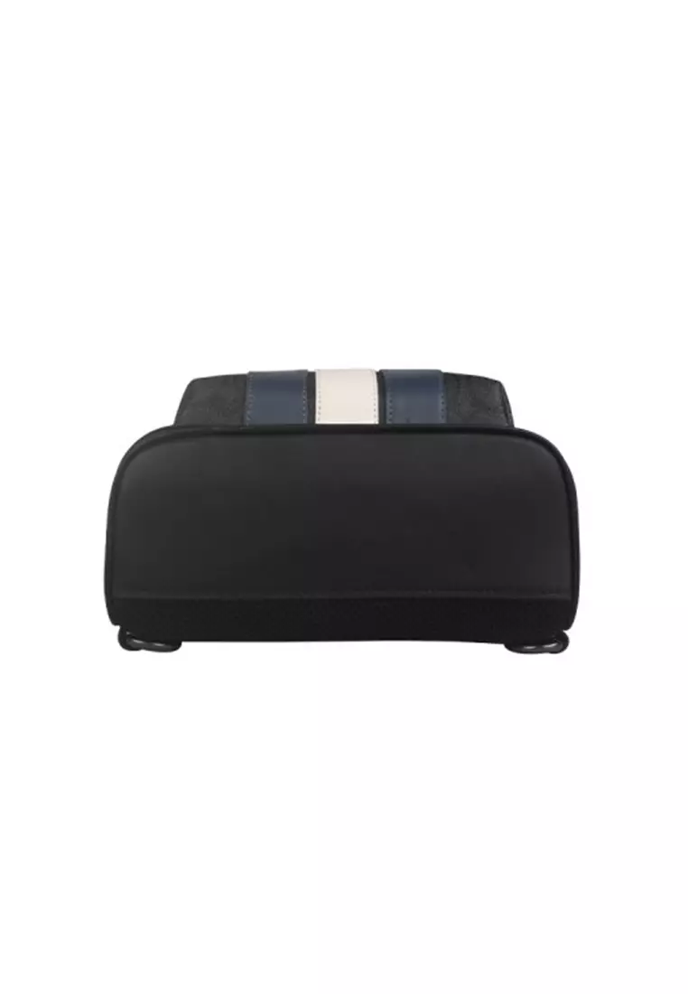 West 男士斜挎包黑灰色拼色CV923