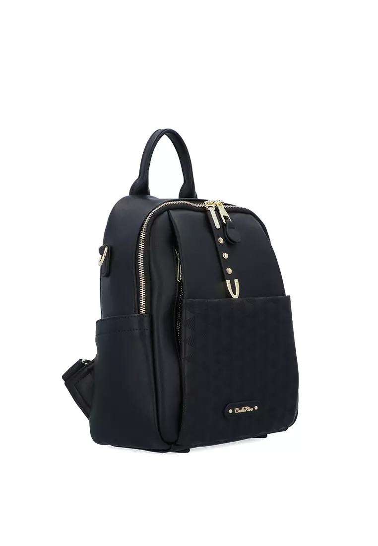 Buy Carlo Rino Black Vesper Backpack 2026 Online | ZALORA Philippines