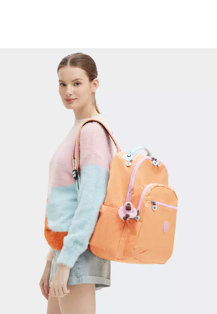 kipling rucksack orange