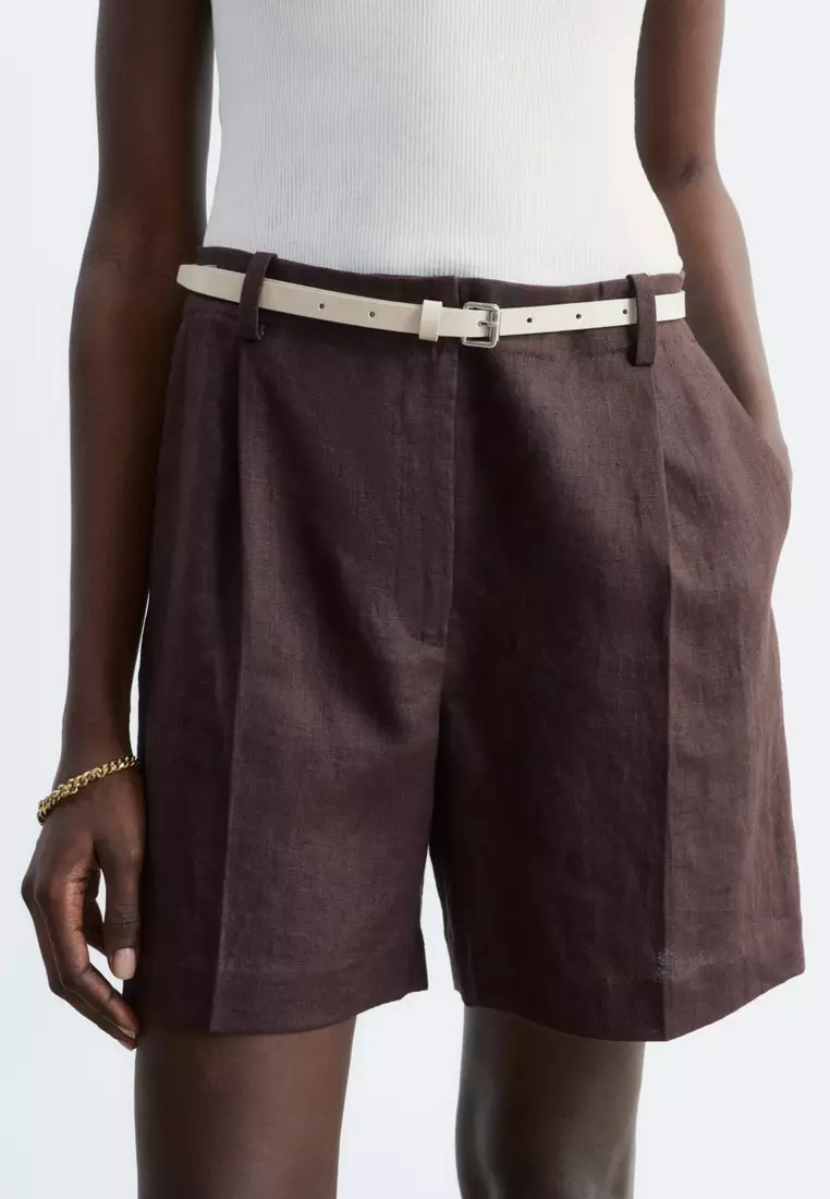 Tailored Linen Shorts