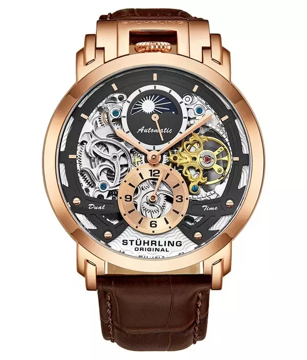 Jam Tangan Pria Automatic Stuhrling Menai 906-04 47mm