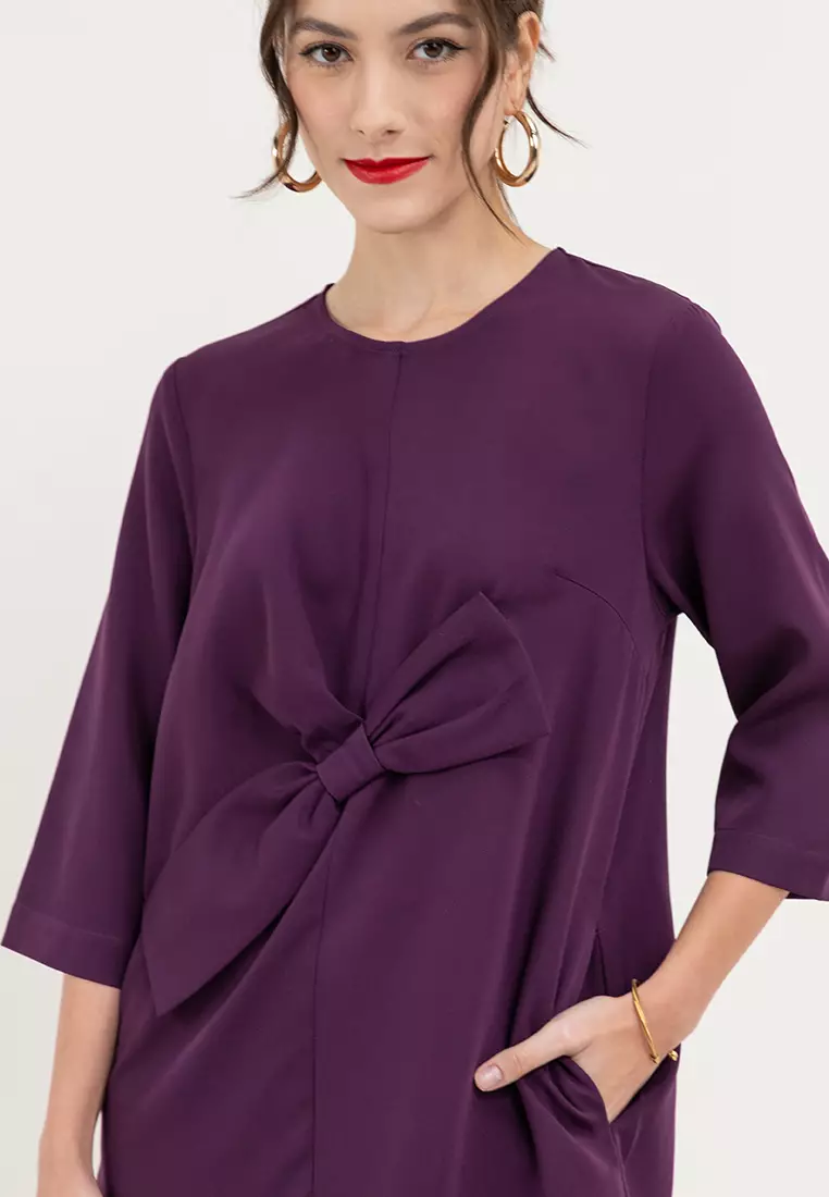 Crivian Tent Dress with Ribbon