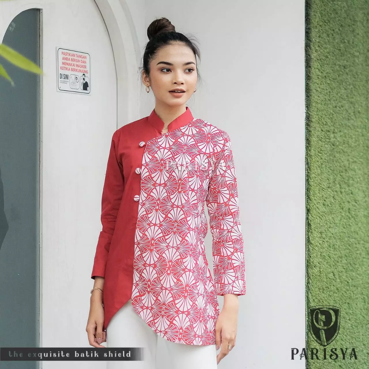 Jual Batik Parisya Shan Cai B00099 Atasan Batik Wanita Blouse Batik Wanita Baju Batik Wanita 