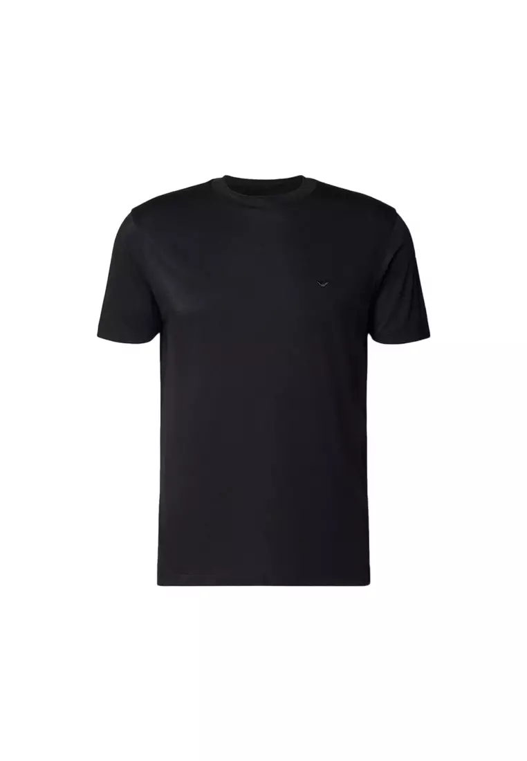 Men's Short Sleeved T-shirt in Black EM004586 AF13721