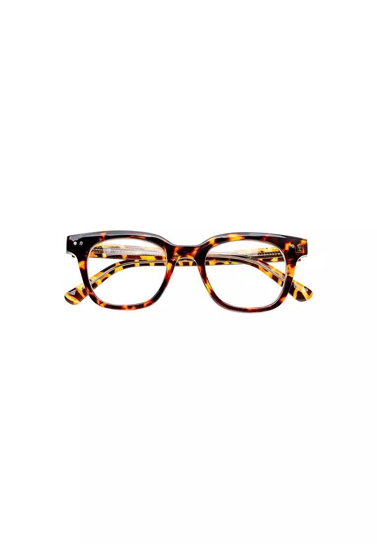 Genkei (Acetate Eyeglasses) Anti-Radiation Computer Eyeglasses for Women/Men - Havanna