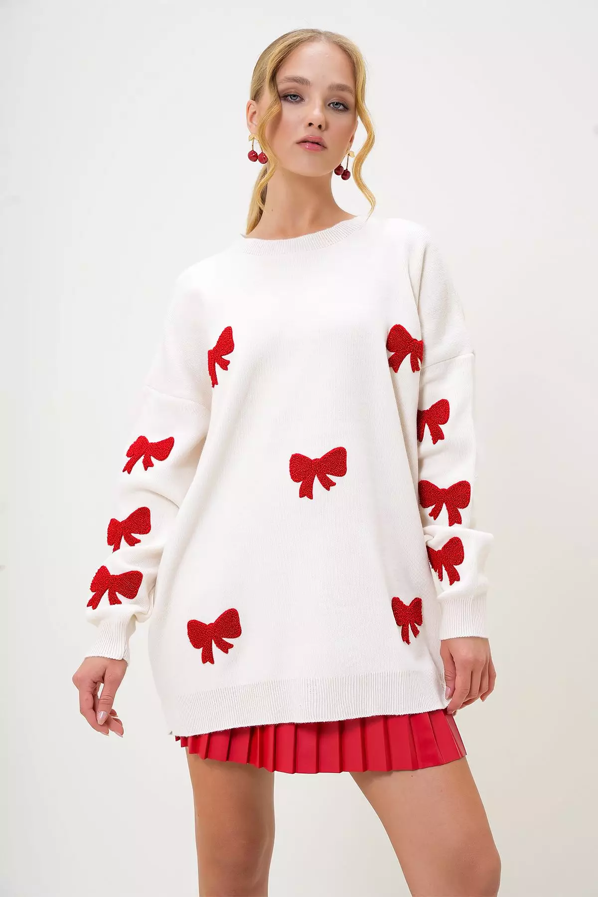 Oversize Bows Sweater