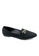 SHINE black SHINE Buckle Fabric Classic Point Toe Loafer Flats CE224SH5BDC2D4GS_2