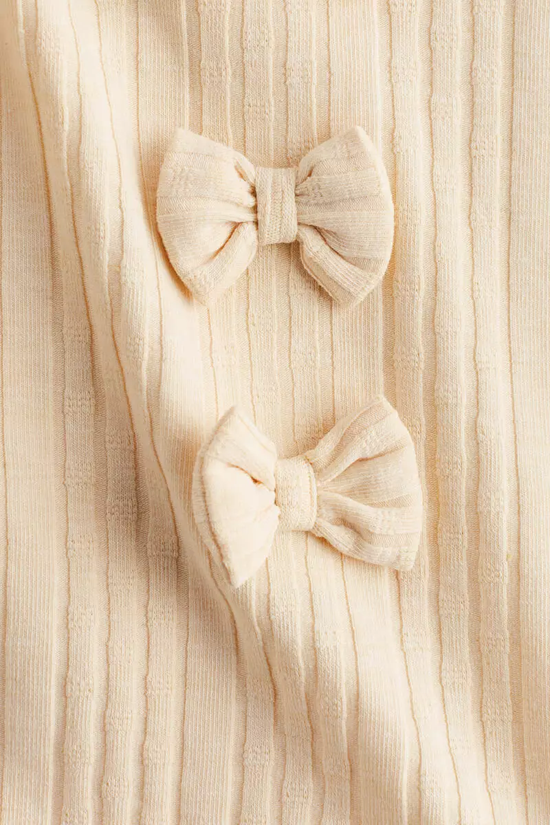 2-piece knitted bow-detail set