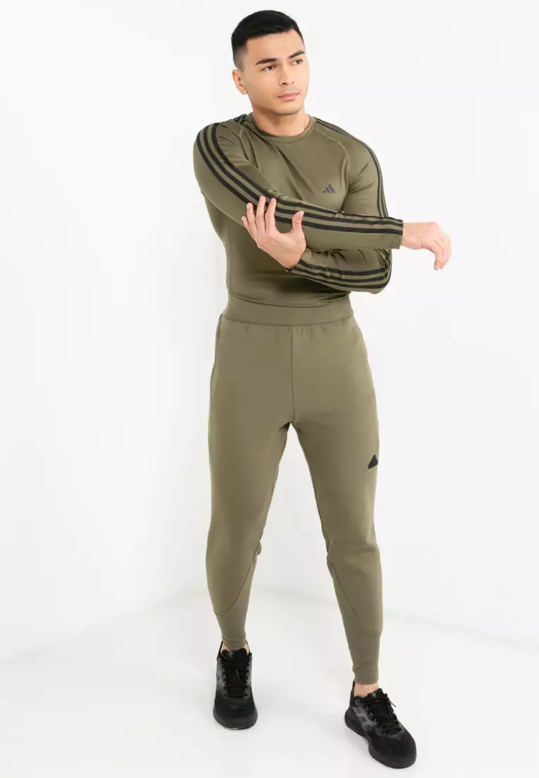 Khaki adidas tracksuit online bottoms