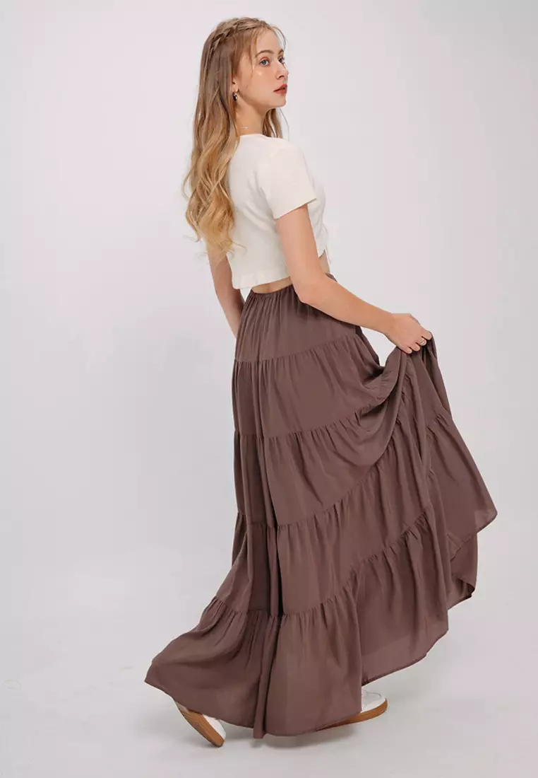 Ruffled Maxi Skirt
