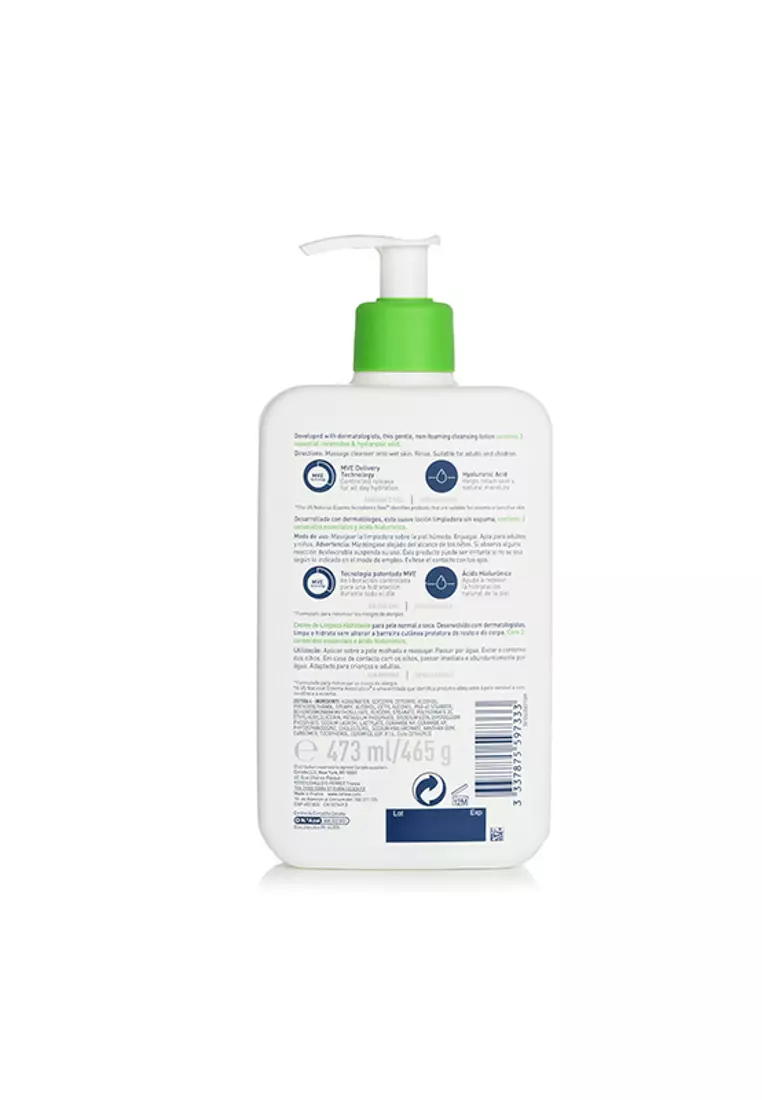 CERAVE - Hydrating Cleanser For Normal to Dry Skin 473ml/16oz.