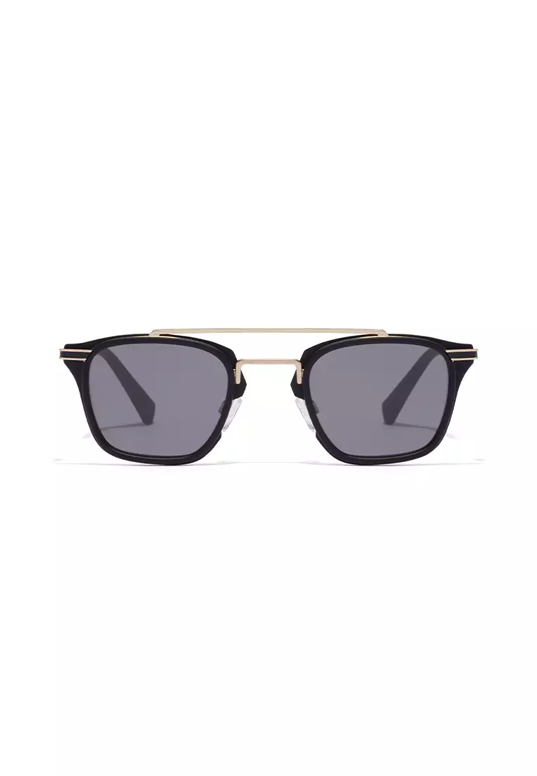 HAWKERS Black RUSHHOUR Sunglasses for Men and Women. Official Product Designed in Spain