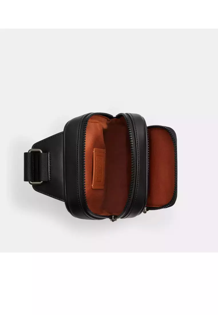 Buy Coach Racer Sling Pack In Signature 2025 Online | ZALORA