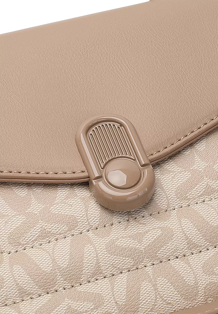 Women's Top Handle Bag / Sling Bag / Crossbody Bag / Shoulder Bag (Tas Tangan Wanita / Tas Selempang Wanita / Tas Bahu Wanita) - Cokelat