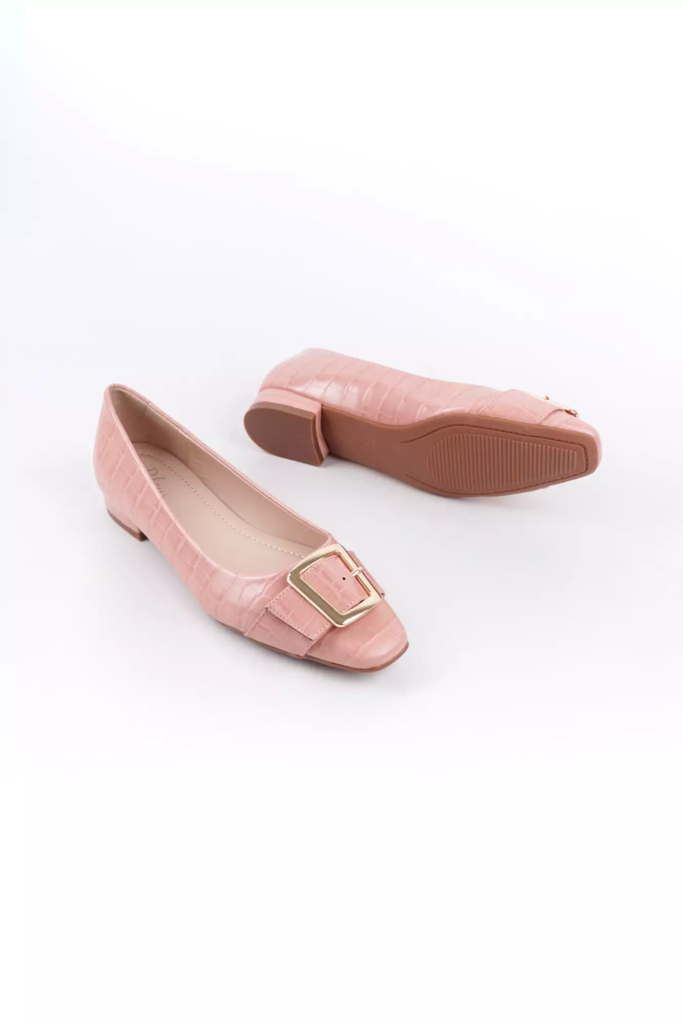 Blow BLJIHE 0011 Sella Croco Heels Sepatu Kerja Wanita 2.5 cm