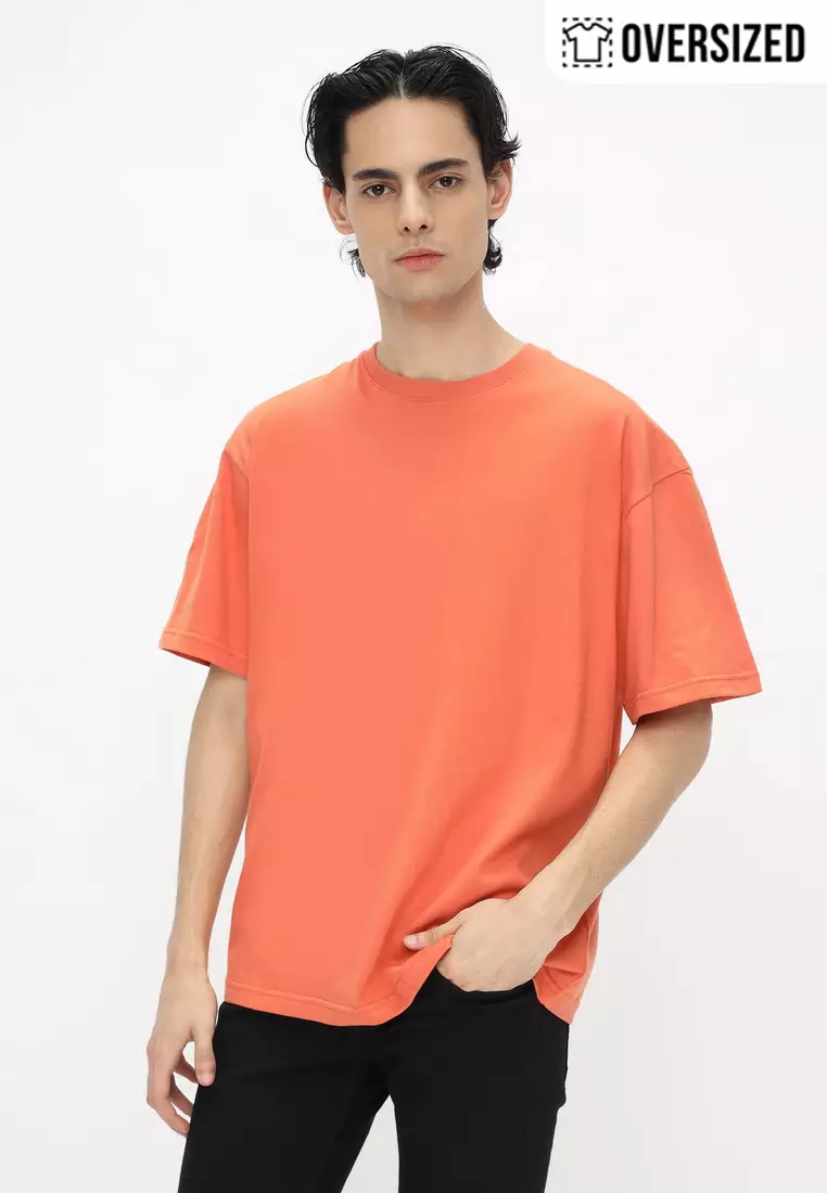 NX T-Shirt Cotton Combed Tebal Oversized Pria 2079370451