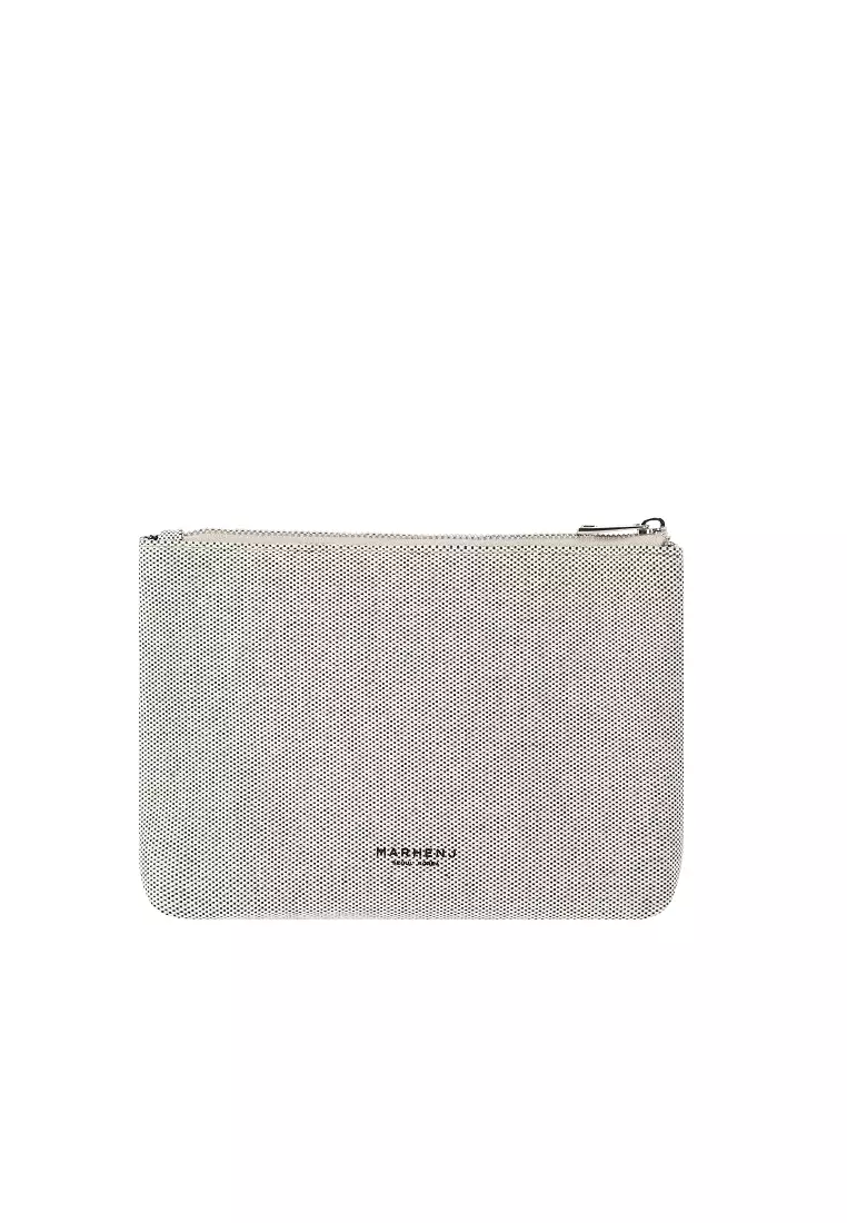 ☆MARHEN.J☆ Lina Nylon Travel Pouch Jual Marhen J MARHEN.J Lina Pouch Grey Original 2025