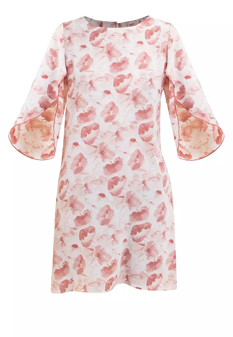 Lilybeth Petal Sleeves Dress