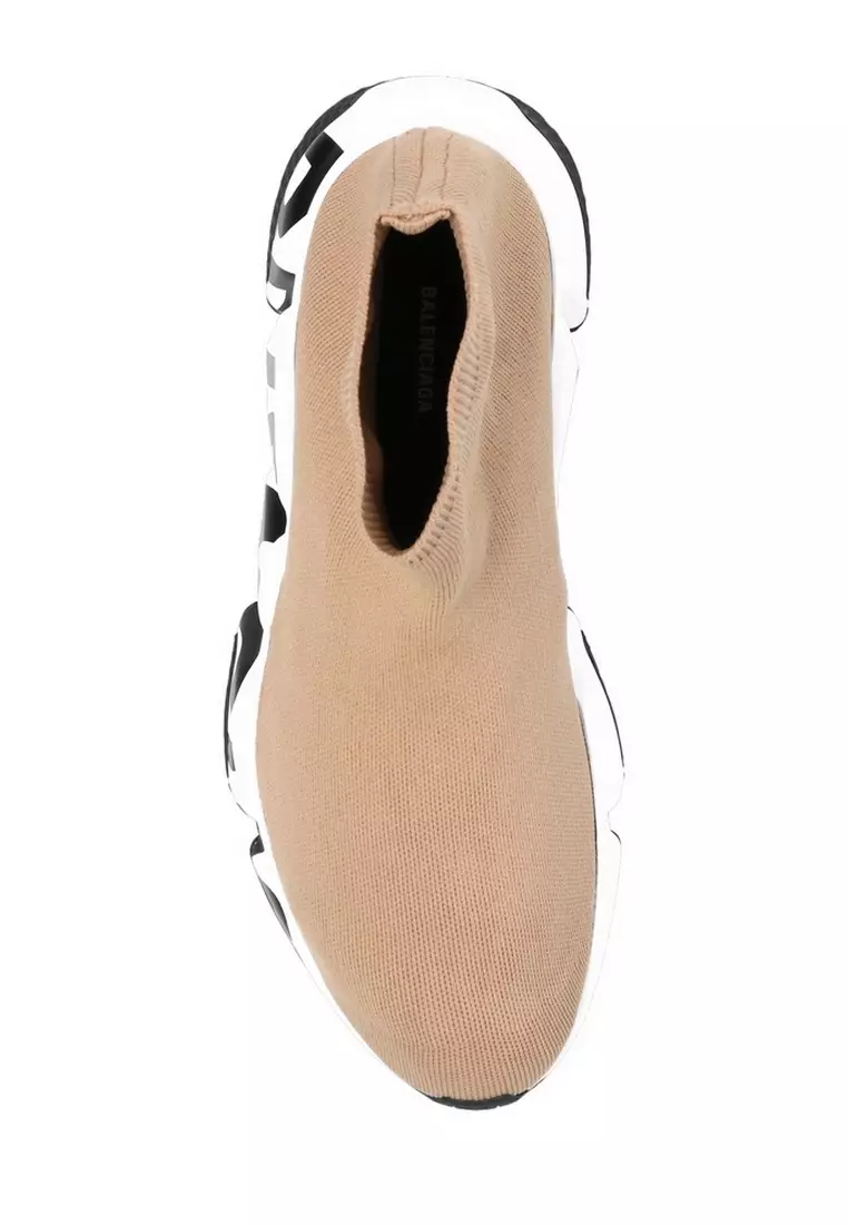 Speed Graffiti Women's Sneakers in Beige