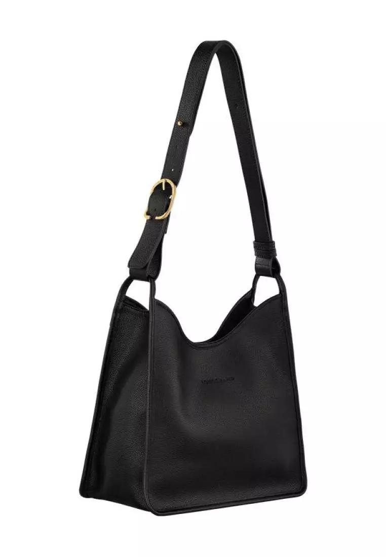 Longchamp Le Foulonne M Hobo Bag Black