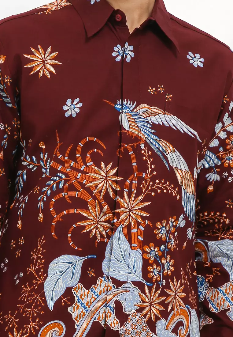 Kemeja Body Fit Batik Sawat Manuk