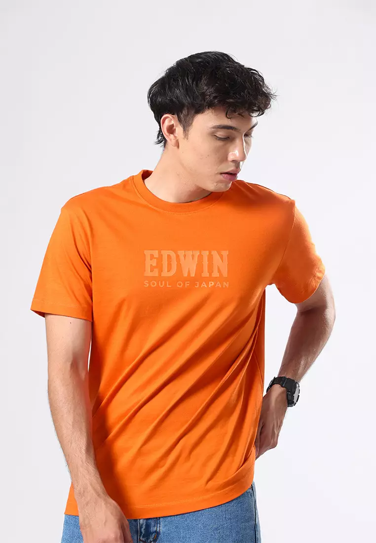 T-SHIRT CLASSIC ORANGE PEPPER Kaos Casual Pria Lengan Pendek
