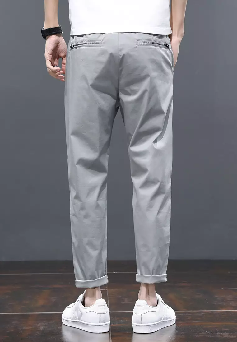 Ice Silk Feeling Cropped Pants AY-L808