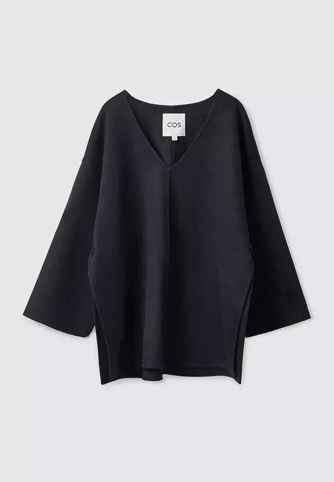 Buy COS V-Neck Wool Cape 2025 Online | ZALORA Philippines