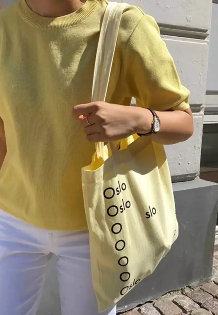 Simple And Fresh Canvas Shoulder Bag Ca21051303